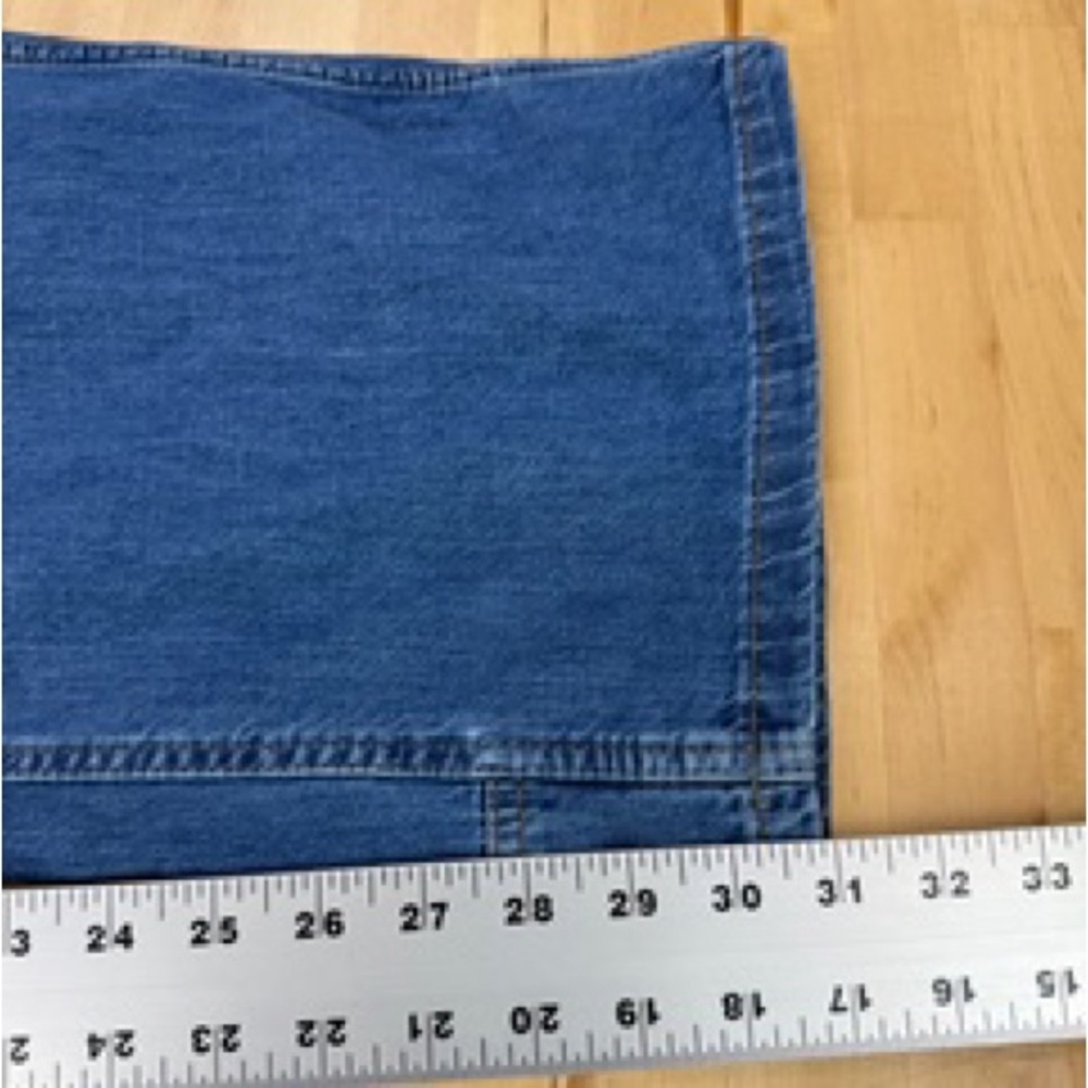 Dickies Bib Overalls Relaxed Fit Straight Leg Fits Over Boots Size XL Blue Denim - Picture 11 of 14